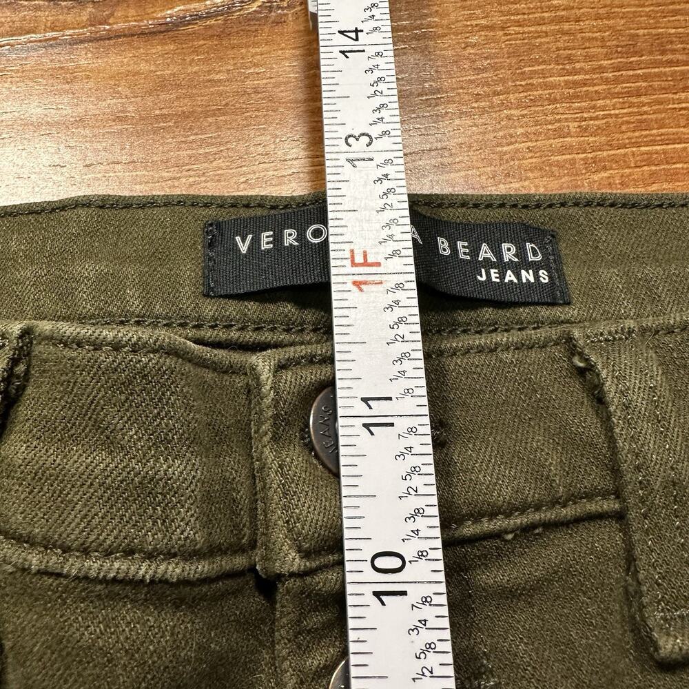 Veronica Beard Jeans Womens 32x26 Olive Green Chino Pants Army Retro City USA - Picture 12 of 16